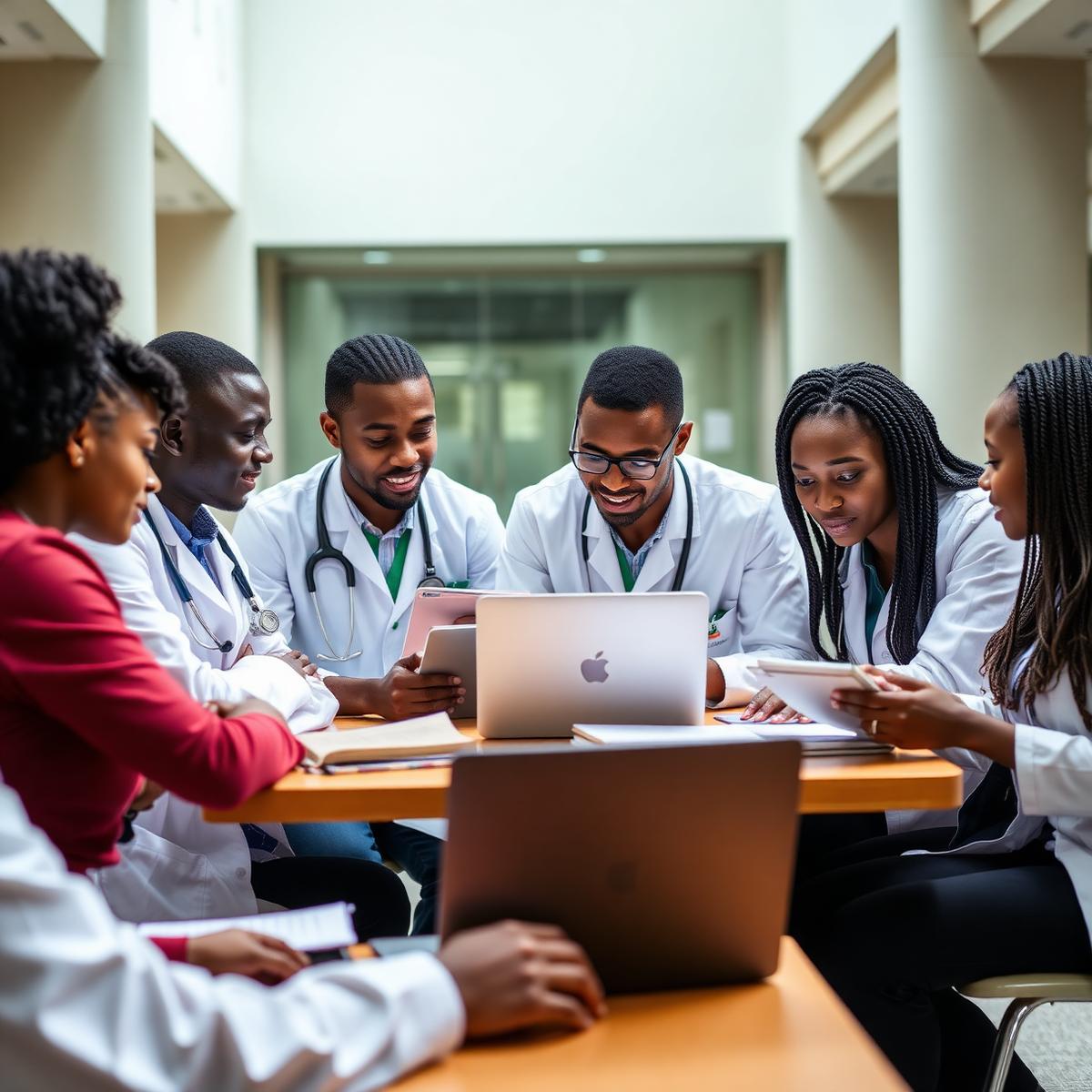 BAMSA medical students collaborating